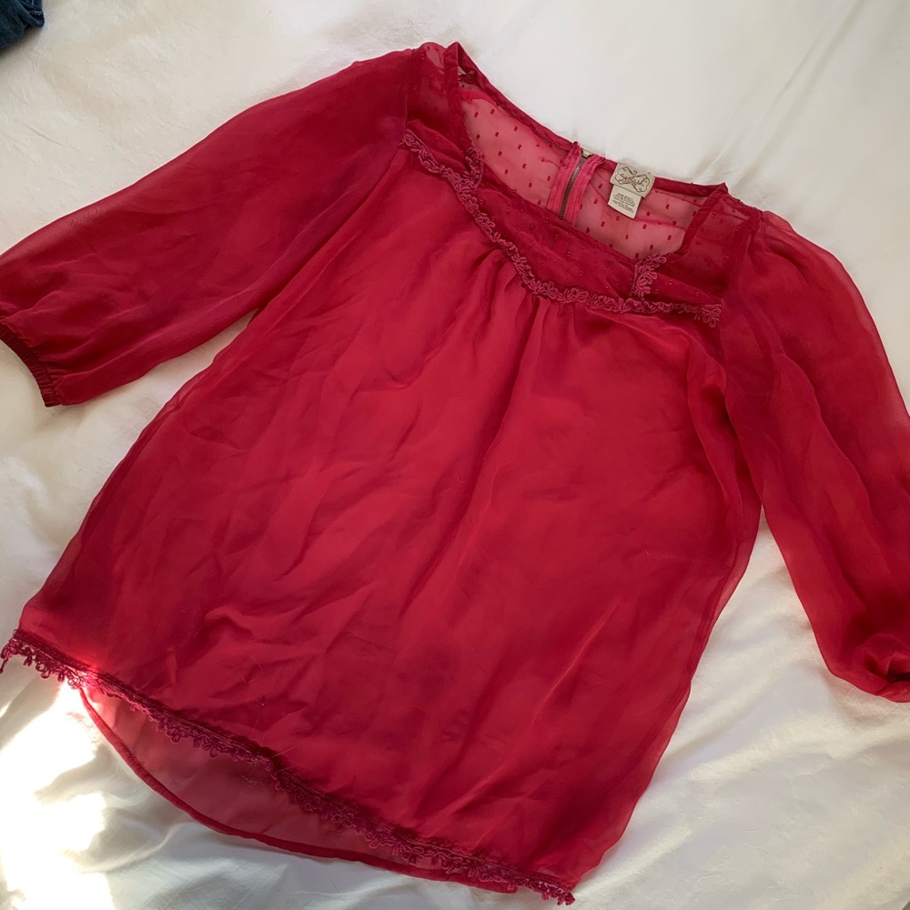Deep Pink Blouse